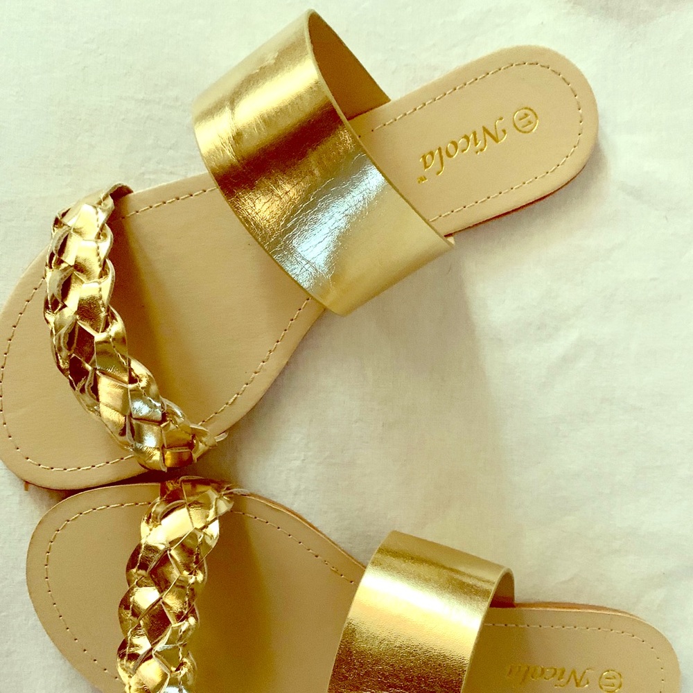 Gold sandals
